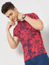The Indian Garage Co Floral Printed Sports T-shirt