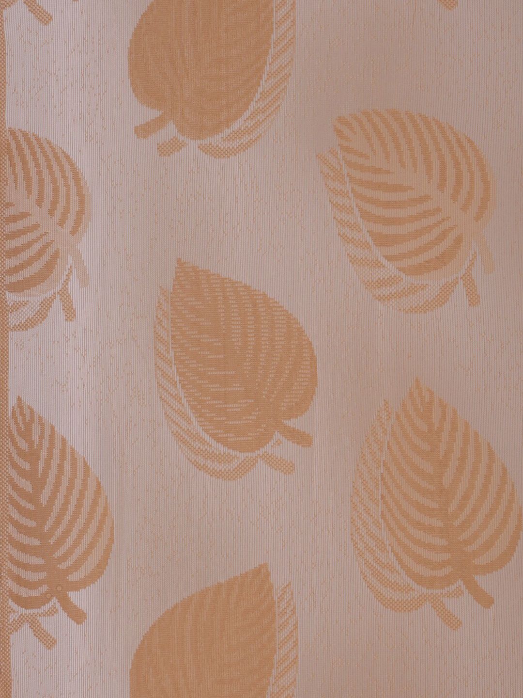 HOSTA HOMES Cream-Coloured & Beige Floral Long Door Curtain