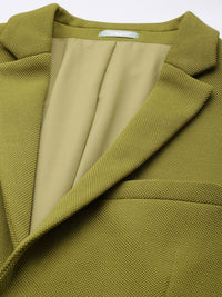 Park Avenue Self Design Single-Breasted Super Slim Fit Casual Blazer