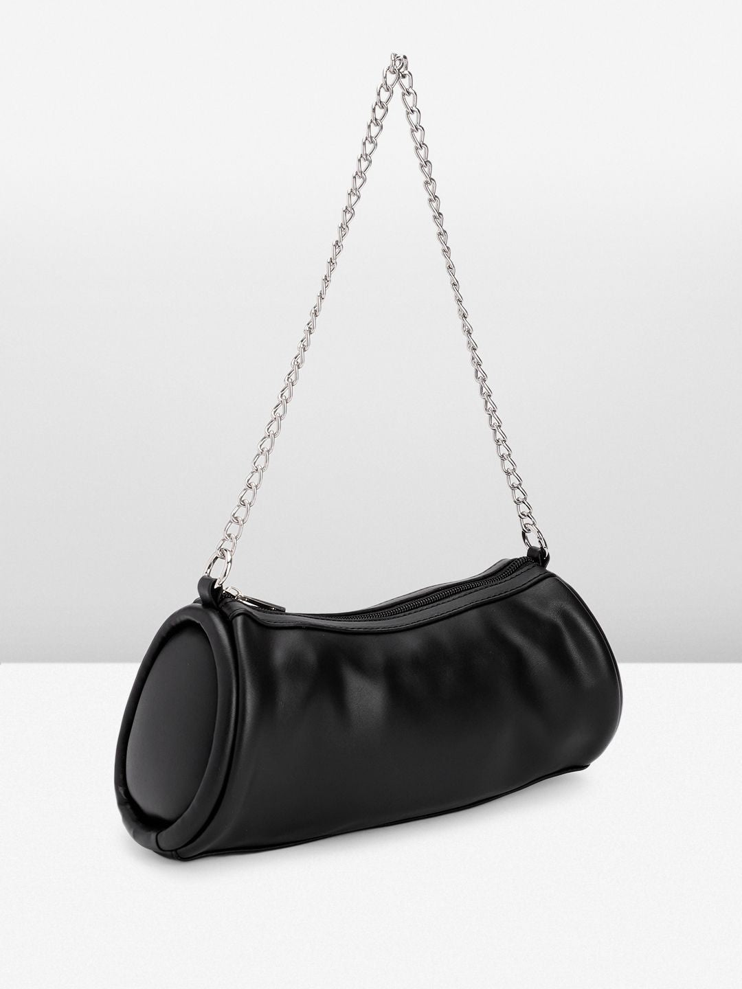 DressBerry Baguette Shoulder Bag with Chain Strap