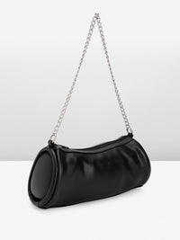 DressBerry Baguette Shoulder Bag with Chain Strap
