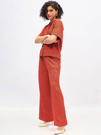 SASSAFRAS Self Design Shirt With Trousers