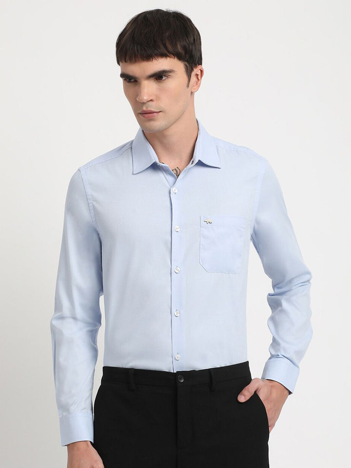 THE BEAR HOUSE Slim Fit Pure Cotton Formal Shirt