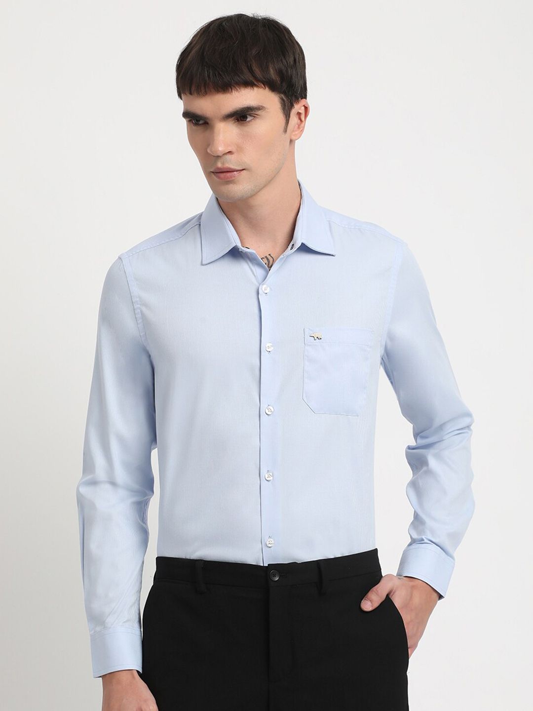 THE BEAR HOUSE Slim Fit Pure Cotton Formal Shirt