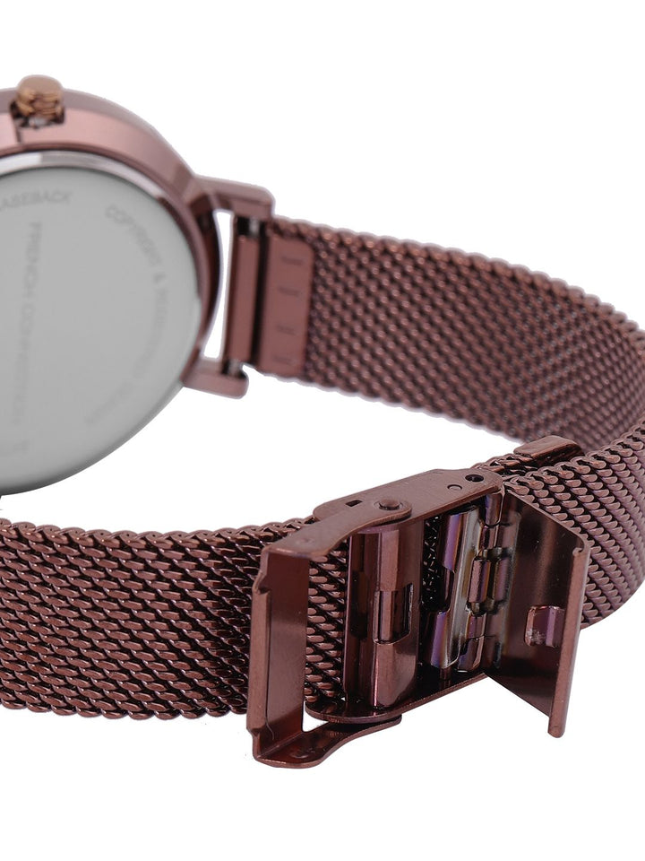 Sambungan Perancis Wanita Magenta & Pink Analogue Watch FCN0008O-R