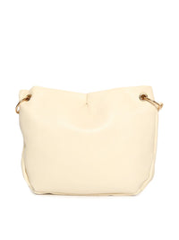 Lino Perros Beige Solid Sling Bag