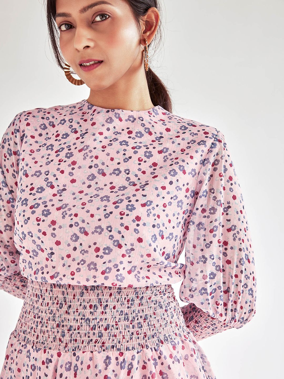 The Label Life Floral Print Fit & Flare Maxi Dress