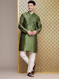 House of Pataudi Polka Dot Printed Jashn Kurta