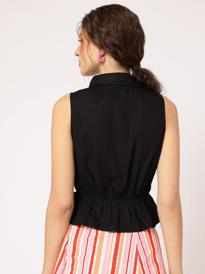 DressBerry Hourglass Hour Cinched Waist Shirt Style Top