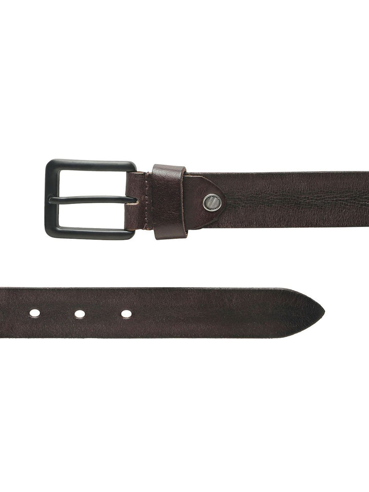 Teakwood Leathers Men Textured Leather Belt