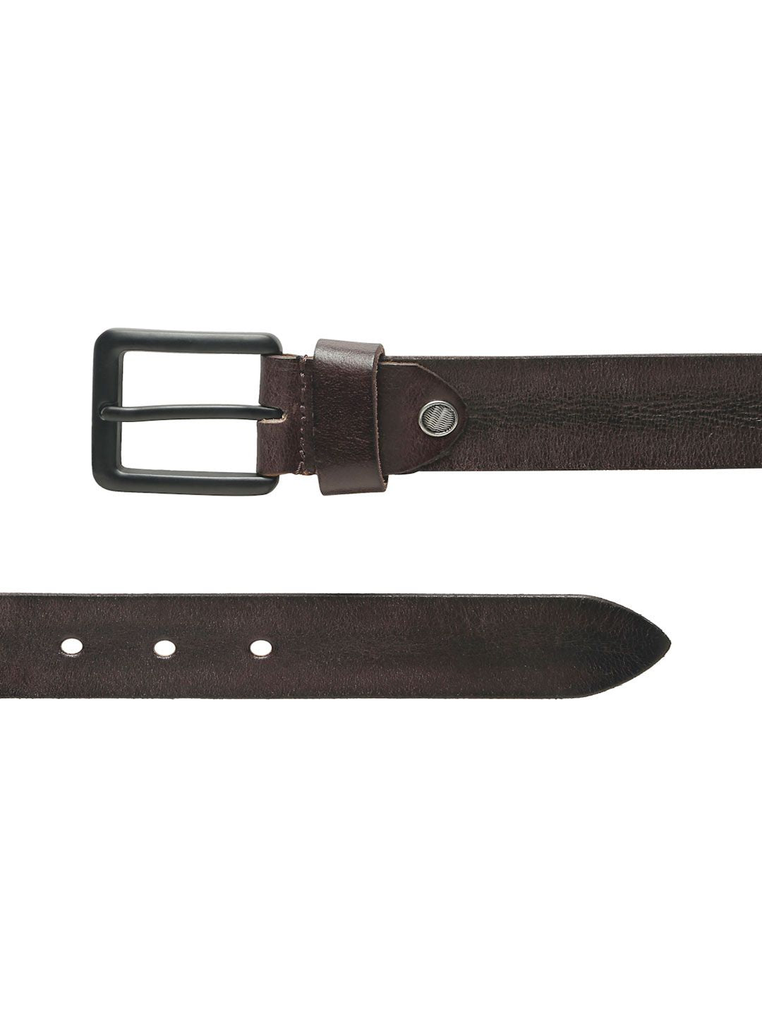Teakwood Leathers Men Textured Leather Belt