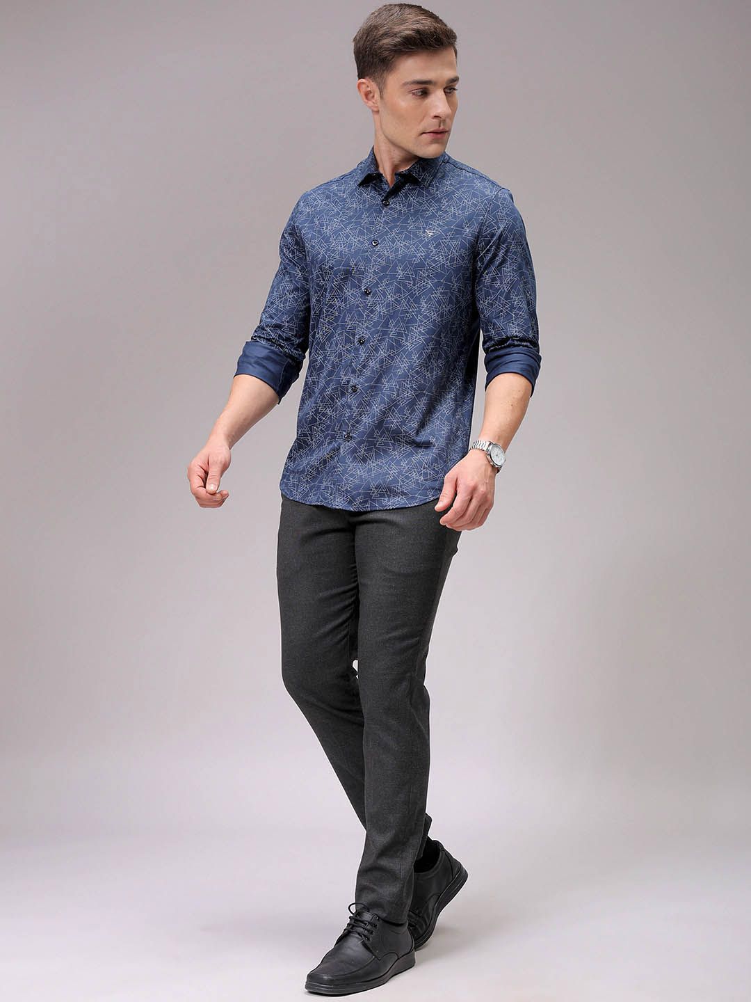 The Indian Garage Co Men Slim Fit Opaque Printed Casual Shirt