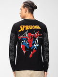 Bewakoof Men Graphic Printed Round Neck Cotton Spider-Man T-shirt