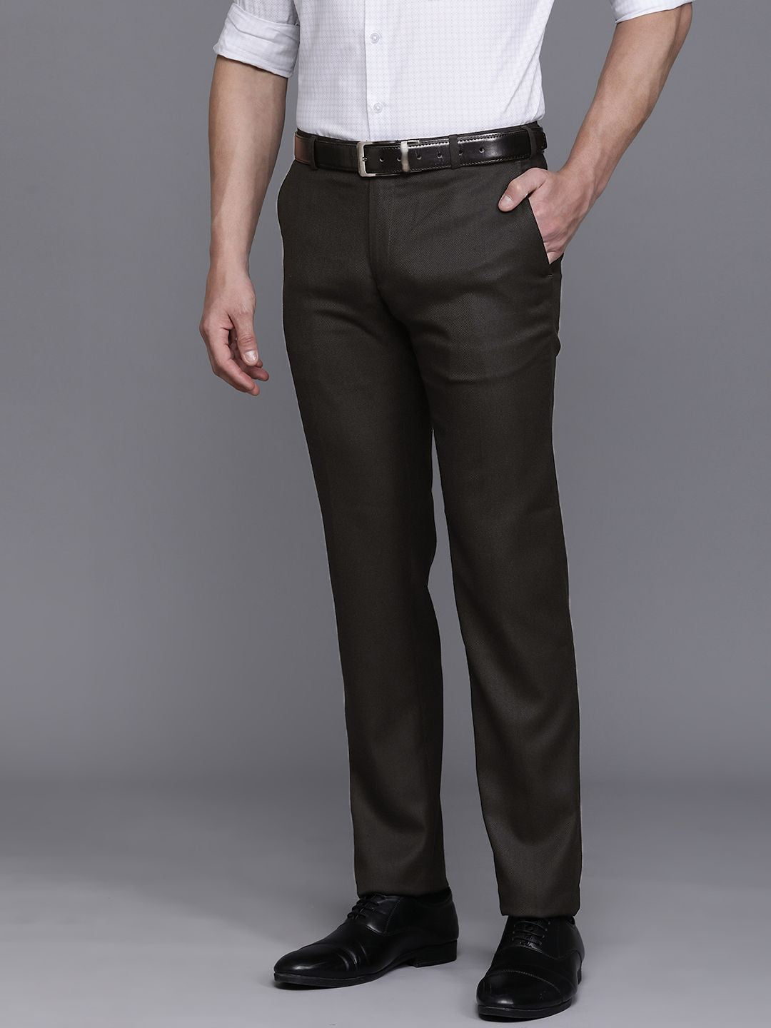 Raymond Men Slim Fit Formal Trousers