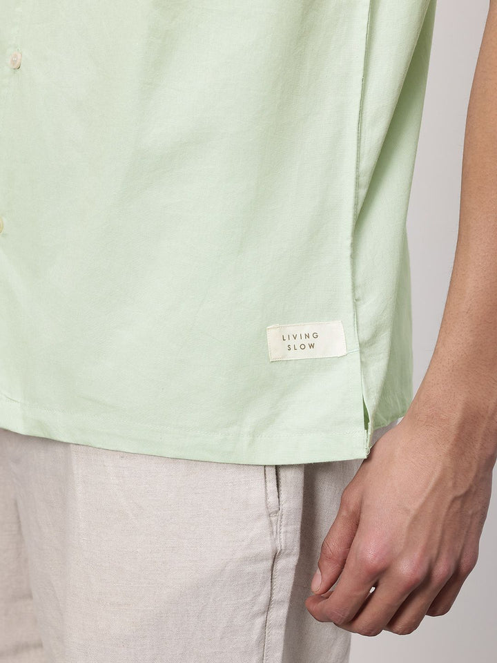 ether Artisan Pure Cotton Hand Block Printed Relaxed Fit Casual Shirt