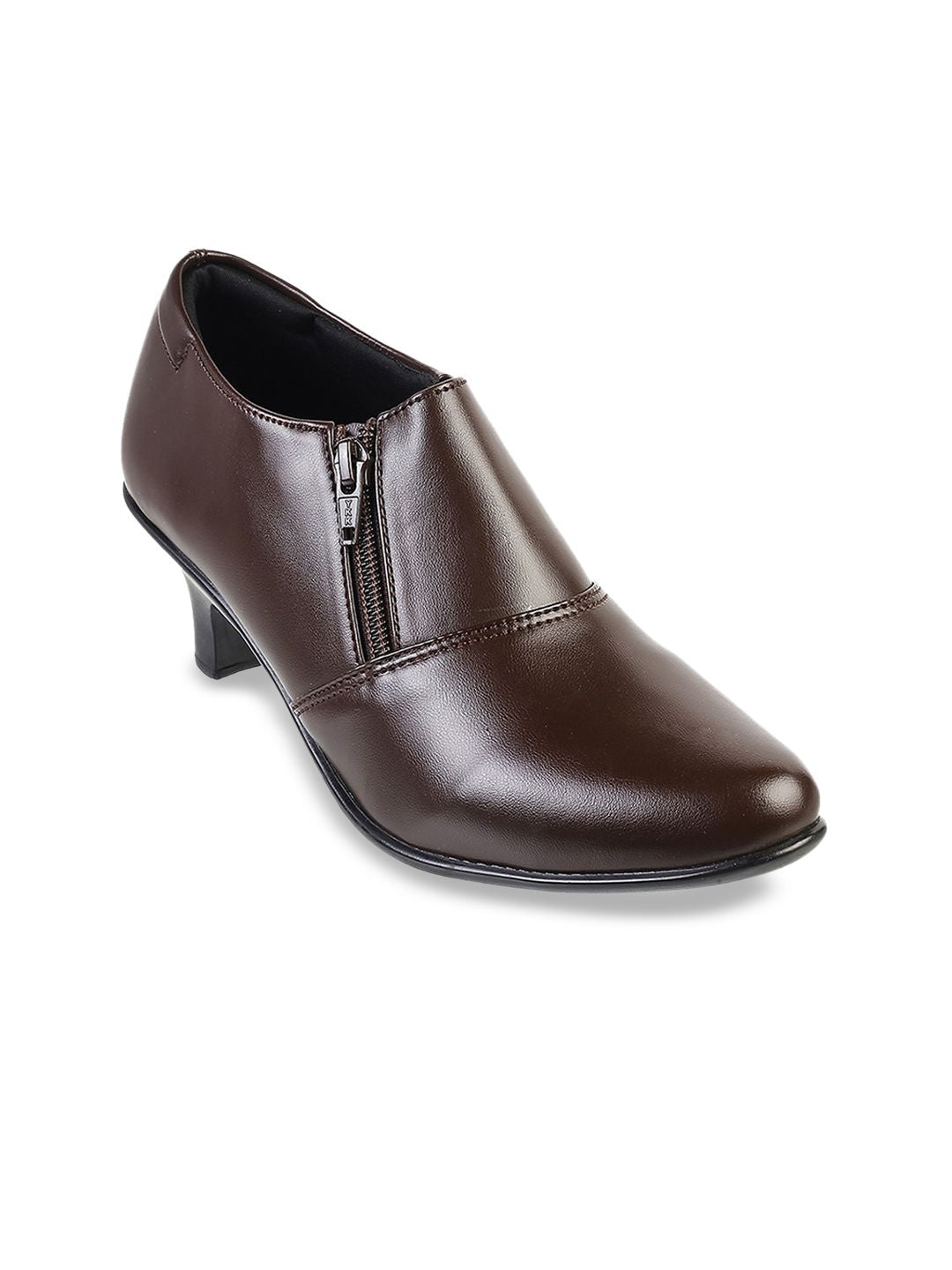 Mochi Brown Printed Stiletto