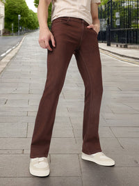Urbano Fashion Men Mid Rise Light Fade Stretchable Bootcut Jeans