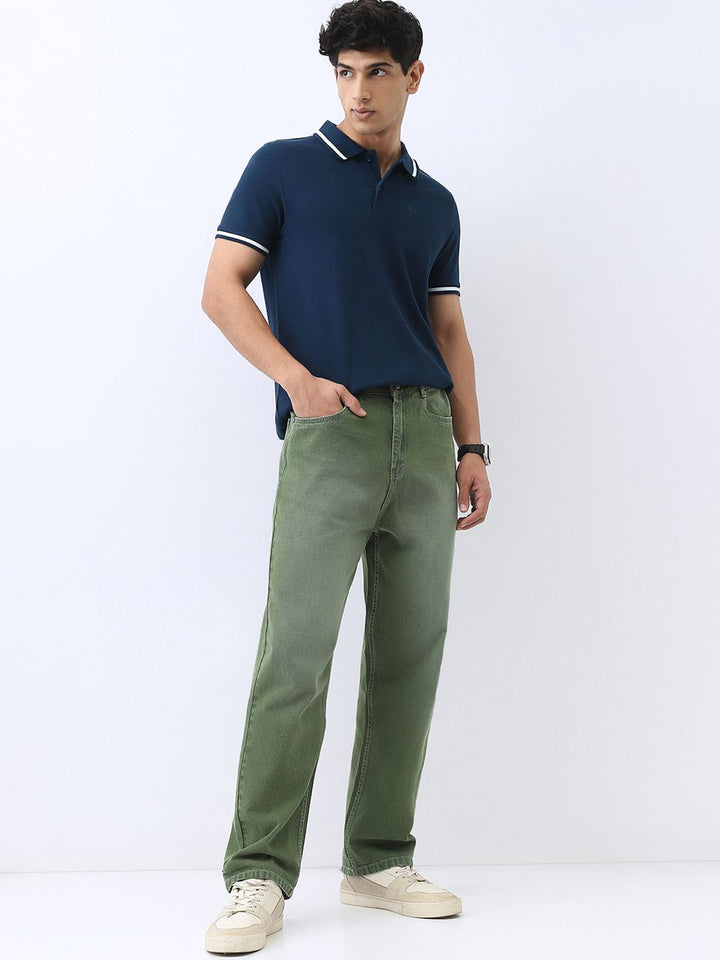 Urbano Fashion Men Solid Regular Fit Half Sleeve Cotton Polo T-Shirt
