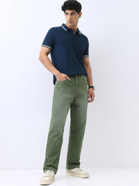 Urbano Fashion Men Solid Regular Fit Half Sleeve Cotton Polo T-Shirt