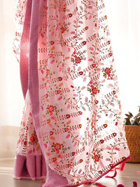 Saree mall Floral Embroidered Organza Saree
