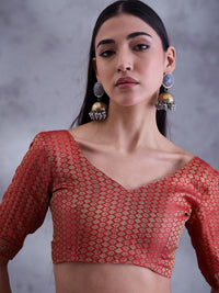 Saree mall Bandhani Printed Embellished Saree With Blouse Piece