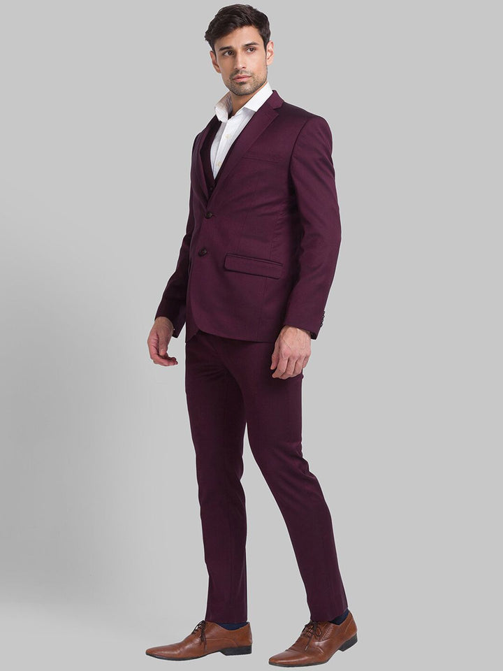 Park Avenue Men Super Slim-Fit Single Breasted Three-Pieces Formal Suits