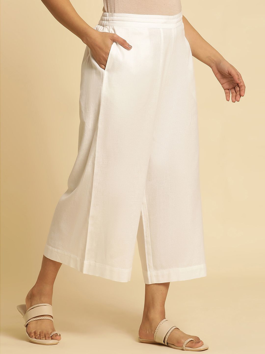 W Women Straight Fit Culottes Trousers