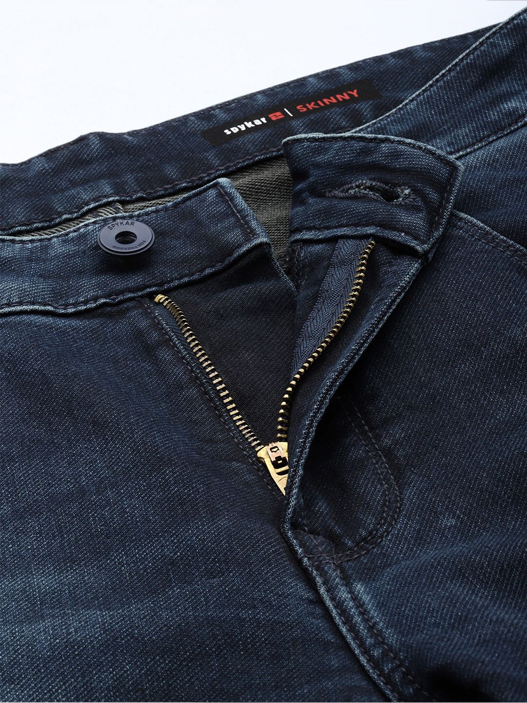 SPYKAR Men Skinny Slim Fit Low-Rise Light Fade Stretchable Jeans