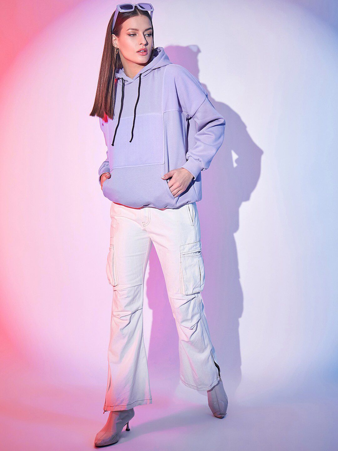 STREET 9 Hooded Fleece Pullover Sweatshirt