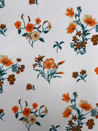 BOMBAY DYEING Pink & Orange Floral 164 TC Cotton Queen Bedsheet With 2 Pillow Covers