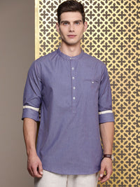 House of Pataudi Band Collar Rozana Kurta