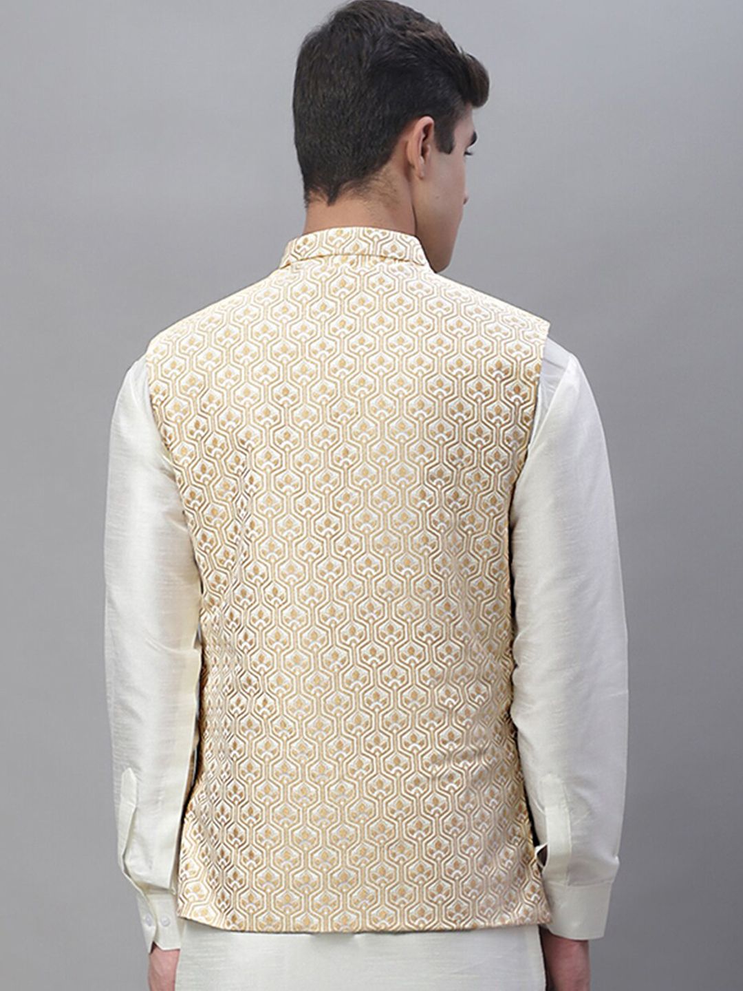 Anouk Men Woven Design Satin Jackets