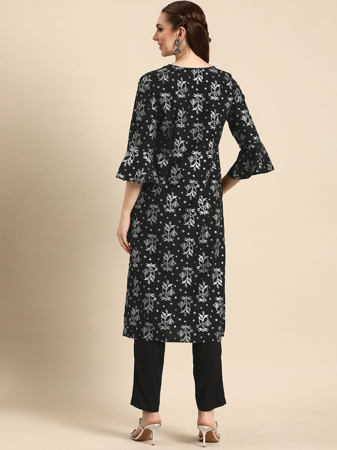 Anouk Ethnic Motifs Printed Regular Kurta with Trousers