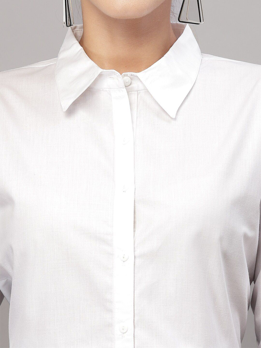 Style Quotient Women White Formal Shirt