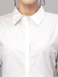 Style Quotient Women White Formal Shirt