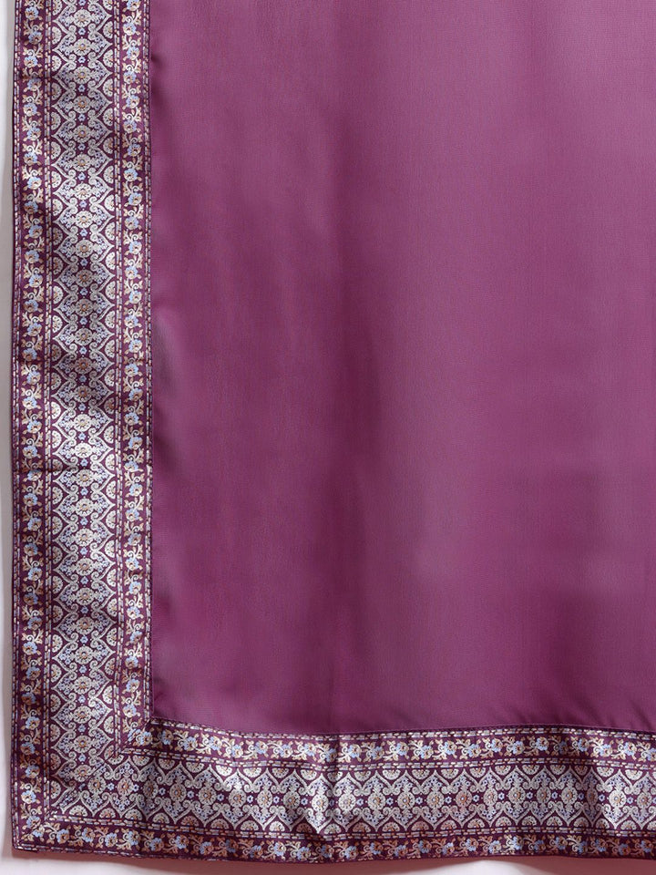 Anouk Ethnic Motifs Regular Kurta With Palazzos & Dupatta
