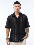 Bewakoof Men Oversized Textured Casual Shirt