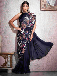 Tikhi Imli Embellished Sequinned Half and Half Saree