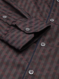 The Indian Garage Co. X Luxe Slim Fit Checked Formal Shirt