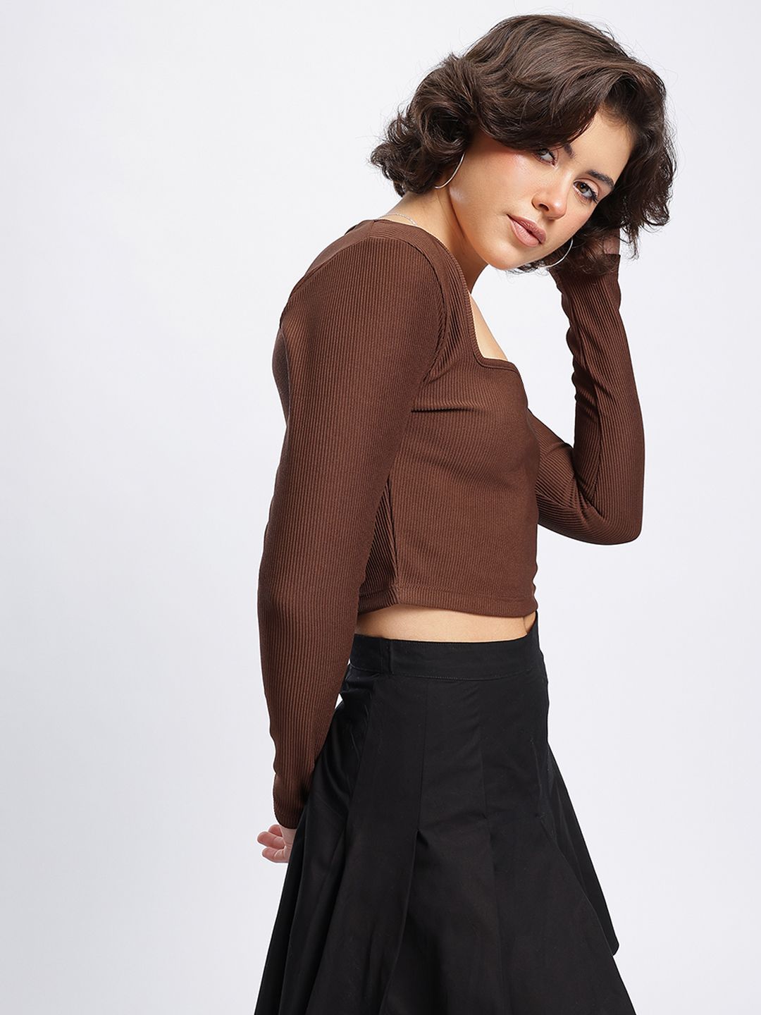 DressBerry Cutie Couture Ribbed Crop Top