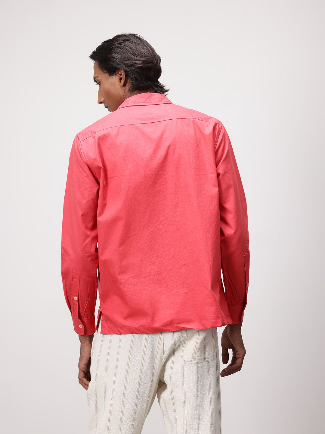 ether Artisan Hand Block Geometric Printed Casual Shirt