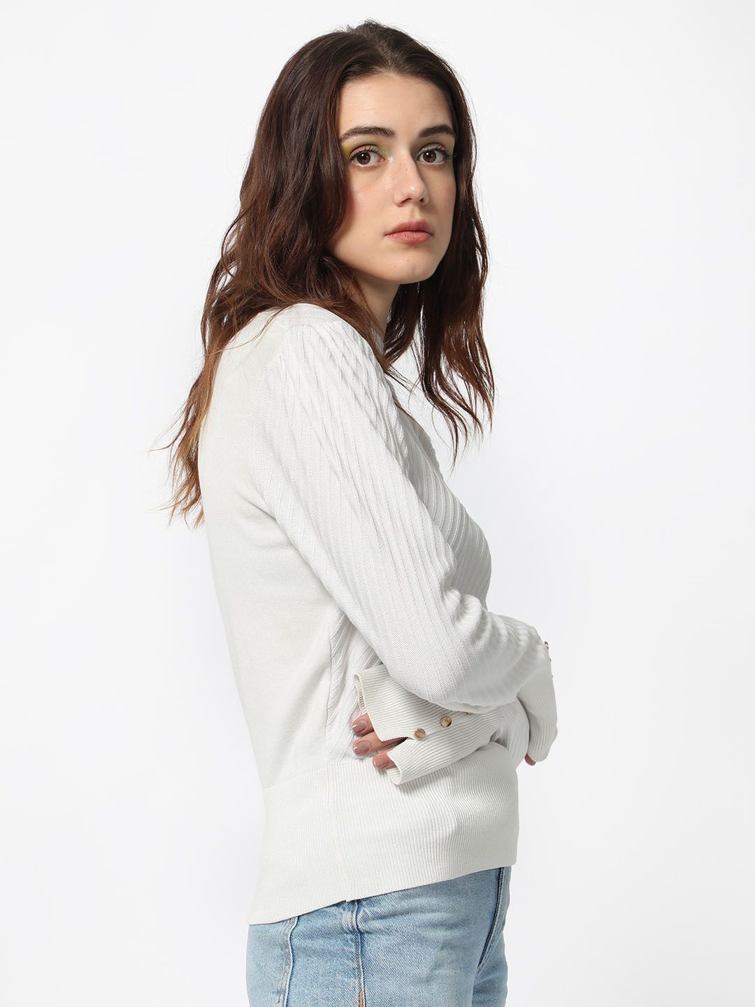 RAREISM Basic Sweater With Cuff Detail