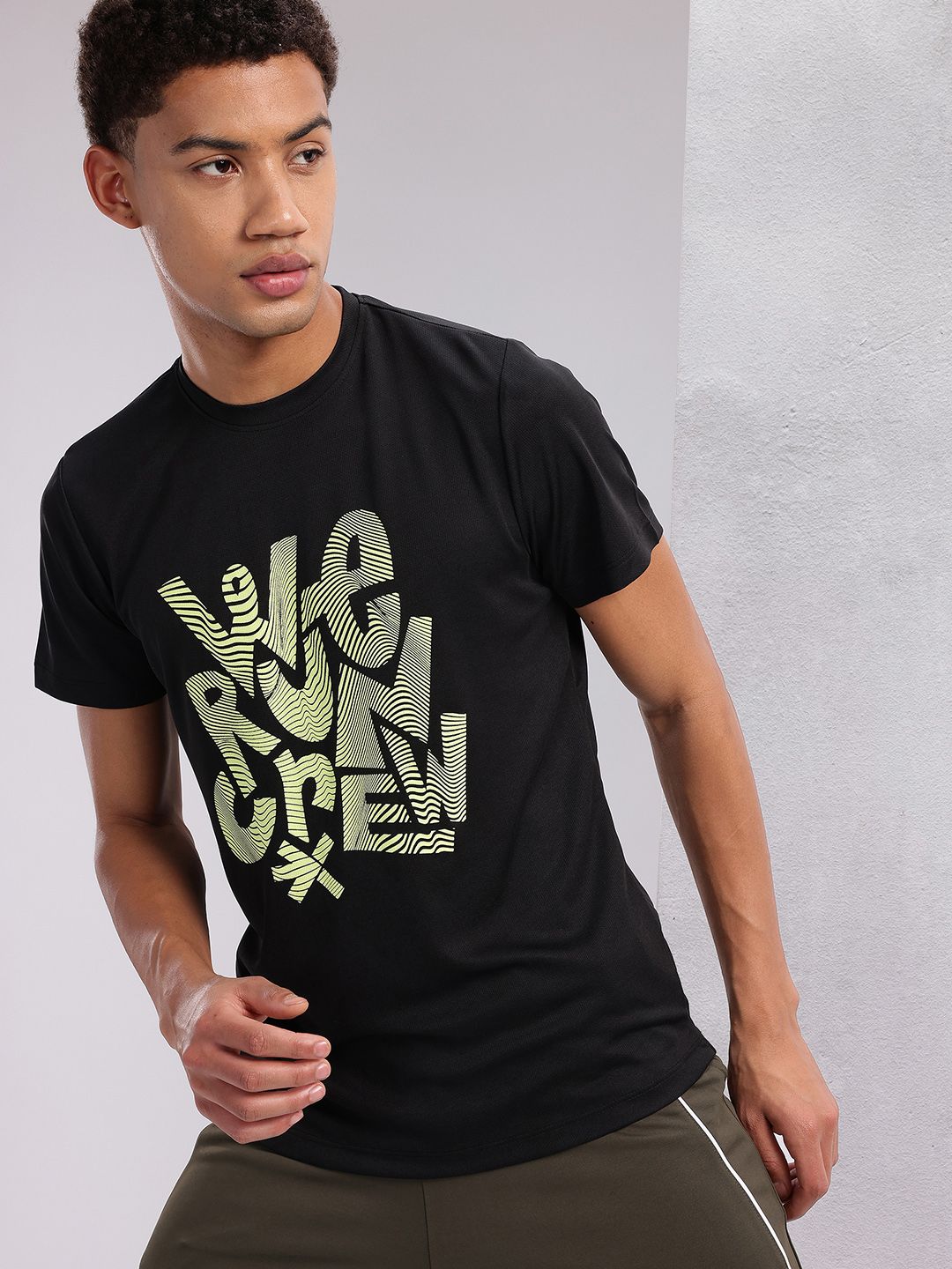 HRX by Hrithik Roshan Couple Collection Typography Printed Rapid Dry Running T-shirt