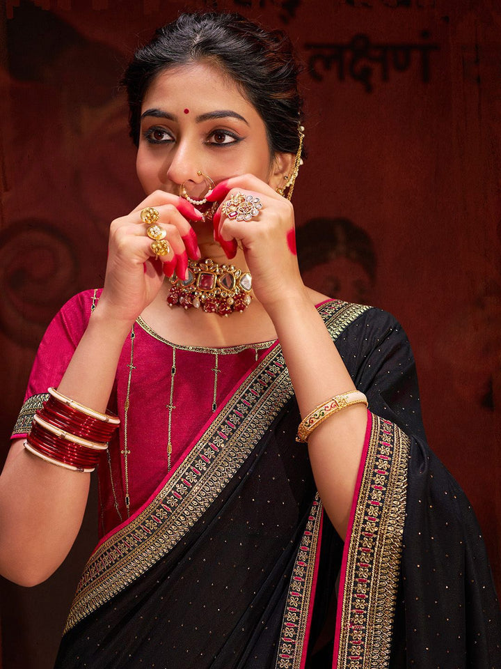 Saree mall Embellished Beads and Stones Sarees