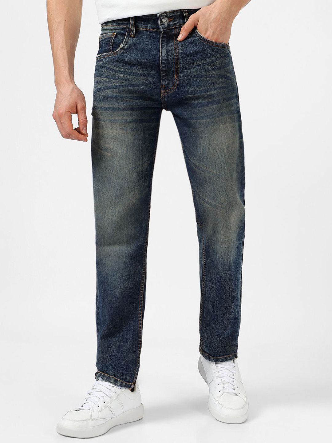 Urbano Fashion Regular Fit Stretchable Washed Jeans