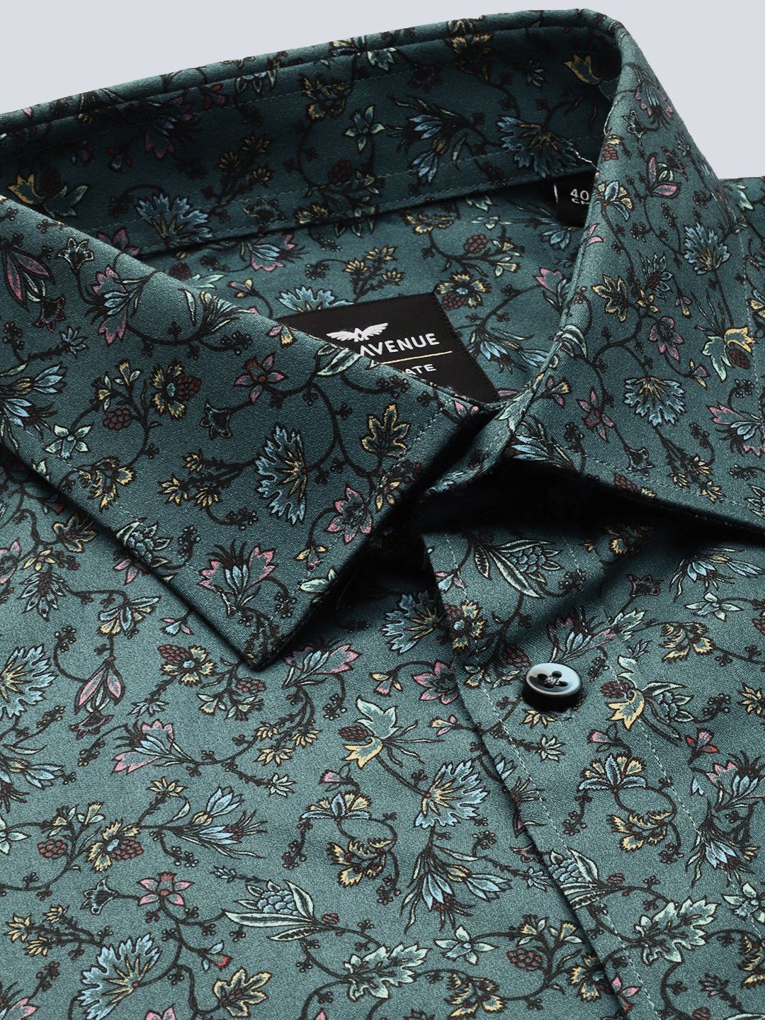 Park Avenue Floral Printed Pure Cotton Formal Shirt