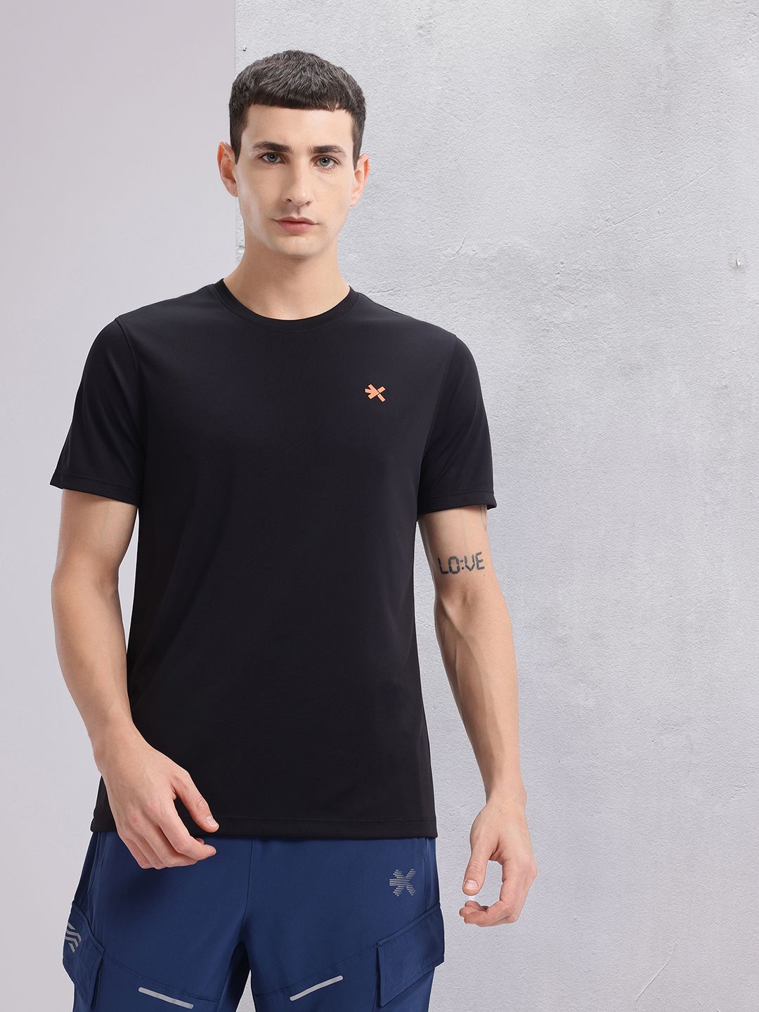 HRX by Hrithik Roshan Men Printed Rapid-Dry Training T-shirt