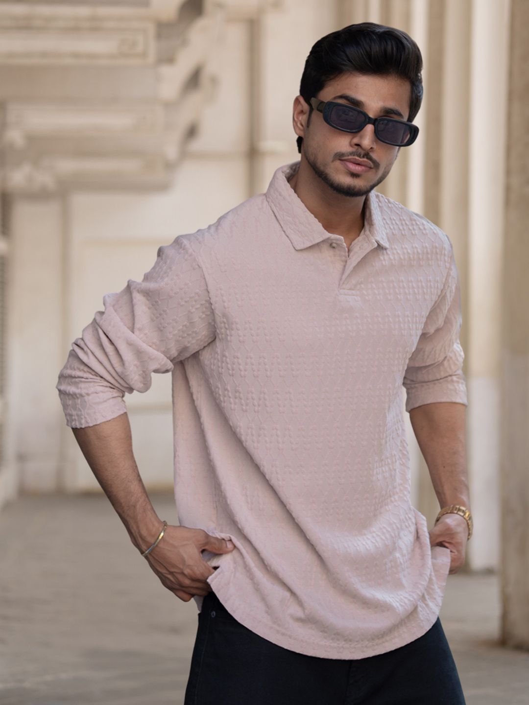Powerlook Men Polo Collar T-shirt