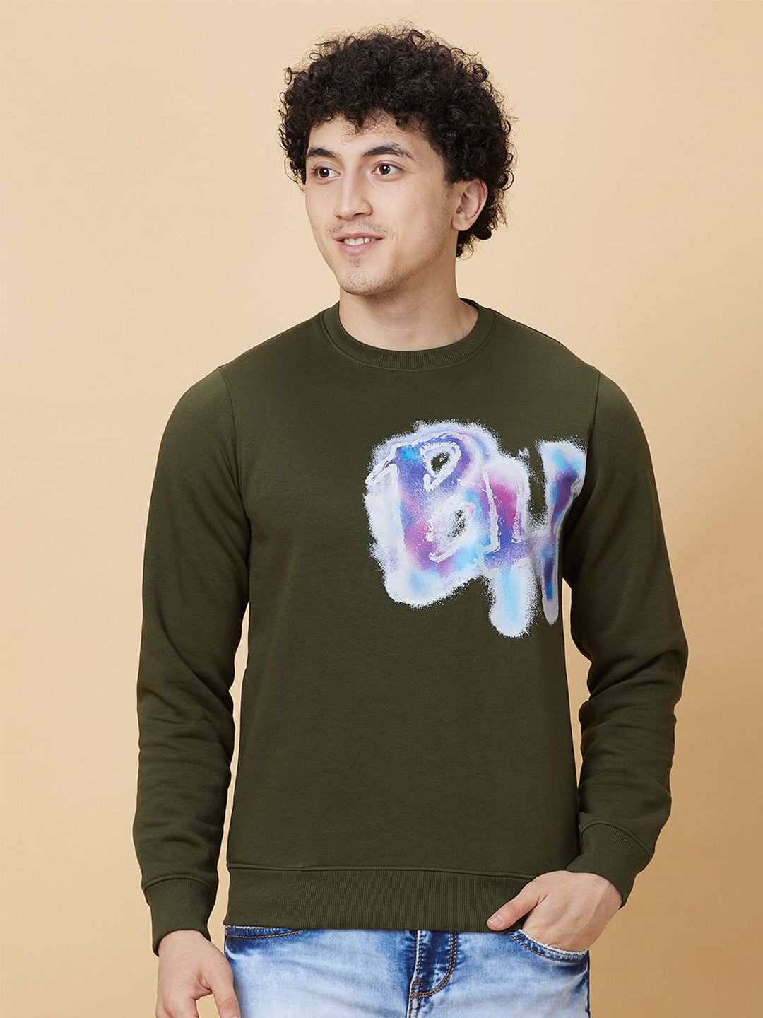 Being Human Men Printed Sweatshirt