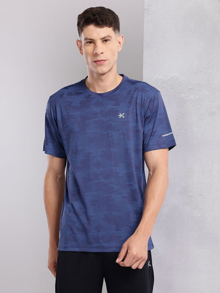 HRX by Hrithik Roshan Rapid-Dry Reflective Detail Training T-shirt